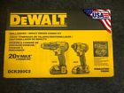 Dck280c2 0885911512121 New Dewalt Cordless Drill And Impact Driver Combo