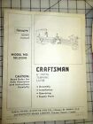 101.21200 Craftsman 6 Lathe Original Owners Manual From 1978 Atlas Mk2