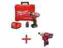 2403-22-2462-20 12-volt Milwaukee Lithium-ion Brushless Cordless Drill Impact Driver Kit Power Tool Case 2452422682766