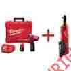 2452-22-2456-20 12-volt Milwaukee M12 Fuel Lithium-ion Brushless 1 4 In Cordless Impact Wrench Kit