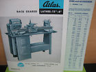 3990-1 1961 Lathe 12 Atlas Catalog - Accessories Geared List Price " 6