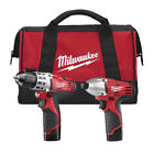 2494-82 2-tool Li-ion Kit Combo -reconditioned Milwaukee 12v M12