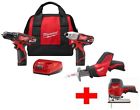 2498-23-2445-20 Milwaukee Cordless Combo Tool Kit Jig Saw Battery 0895101015745