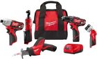 2498-25 Milwaukee Power Tool Combo Kits Cordless Keyless Chuck 0045242532551