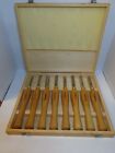 25032 Nova Teknatool Medium Piece Chisel Set With The Dovetail Vintage