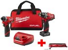 2596-22-2426-20 Milwaukee Drill Impact Driver Multi Tool Combo Kit 0895101015653