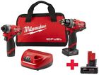 2596-22-48-11-2460 Milwaukee Drill And Impact Driver Combo Kit Brushless 0895101003339