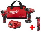 2598-22-2415-20 Milwaukee Hammer Drill Impact Driver Combo Kit 0895101015363