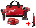 2598-22-2457-20 Milwaukee Cordless Hammer Drill Impact Driver Ratchet Combo 0895101015332
