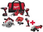 2695-25p-2680-20 Milwaukee Cordless Combo Kit Free 0895101003155