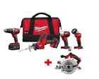 269524263020 Milwaukee M18 18-volt Lithium-ion Cordless Combo 4 Piece Kit
