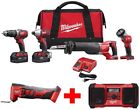 2696-24-2626-20-2890-20 Milwaukee Combo Tool Kit Oscillating Jobsite Radio 0895101017770
