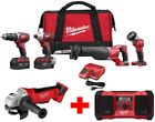 2696-24-2680-20-2890-20 Milwaukee Hammer Drill Sawzall Recip Saw Hex Impact 0895101017626