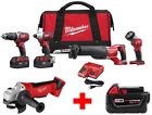 2696-24-2680-20-48-11-1850 Milwaukee Combo Tool Kit Cordless Battery 0895101017640