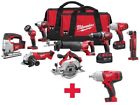 2696-29-2663-20 Milwaukee Impact Wrench Angle Grinder Jig Saw Combo 0895101003193
