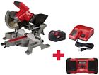 2733-21-2890-20 Milwaukee Miter Saw Kit Sliding Compound Dual Bevel 0895101003599