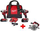 2893-22cx-2630-20 Milwaukee Brushless Cordless Hammer Drill And Impact 0895101017381