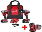 2893-22cx-2648-20 Milwaukee Brushless Cordless Hammer Drill And Impact 0895101017428