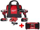2893-22cx-2890-20 Milwaukee Brushless Cordless Hammer Drill And Impact 0895101017404