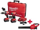 2899-22-2724-20 Milwaukee Impact Hammer Drill Driver Blower Combo Kit 0895101003582