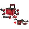 2997-23spo-2648-20 Milwaukee Cordless Combo Kit Tool With Inch Sander 0895101125147