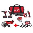 2696-24-2680-20-0882-20 306640157 Milwaukee Cordless Combo Tool Kit With Free 0895101017619