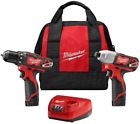 38839 Milwaukee Drill Impact Driver Combo Kit Cordless Keyless 4552163538839