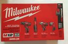 2493-24 4 Combo M12 Kit Ship Ready Cordless Tool Milwaukee
