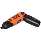 442371 Black Decker Small Cordless Screwdriver Battery Powered Portable 689536442371