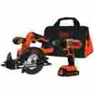 44402 Black And Decker Cordless Power Tool Set Driver Saw Blade Kit 20 Volt Lithium Ion Battery Charger 733281644402