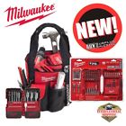 49-17-0180-49-22-0175-48-89-1561 Milwaukee 50 Pocket Tool Organizer Flat Wood Boring Bit Kit 95 Piece Set 4883183156988