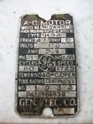 5ksa47c3 General Electric Nameplate Gen