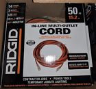 614-14336bb Ridgid Foot Multi Outlet In Line Extension Cord New