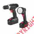 7923634 69652 Cordless Drill Flashlight Drillmaster 18v Combo Kit W Battery Charger New 792363696524