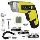 Csd04002 714133970580 Screw Guns Electric Cordless Screwdriver Rechargeable Set