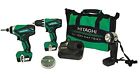 7608537662321 Hitachi Cordless Drill-impact-flashlight Set