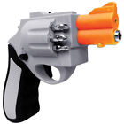 76157 Forum Novelties New Silver Revolver Shaped Electric Rechargeable 841110199808