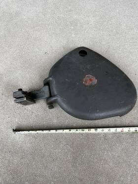 Atlas 10f-28 Original 10 Inch Lathe End Side Gear Guard Cover And Hinge 9-95a Inv #d3