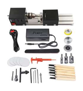 Bachin 028753389715 Mini Lathe Beads Polisher Machine Diy Cnc Machining For Table Woodworking Woo