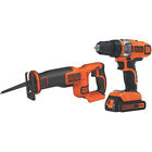 Bdcd220rsr Max 2-tool Decker Kit 20v Combo Black