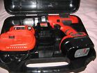 Fs1402d Cordless Bundle 2 Charger Decker Drill Batteries Case Black