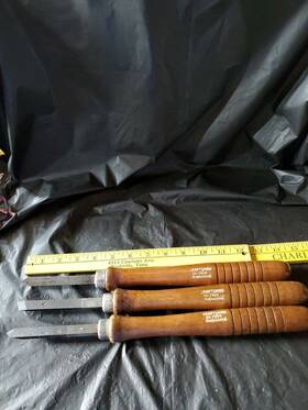 Craftsman 2862 Vintage 3 Professional Lathe Chisels For Wood Number 2854 2858