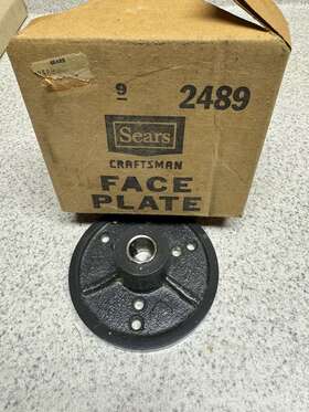 718926 Craftsman 4 Inch Face Plate 2489 Vintage Lathe Part Tool Original Box