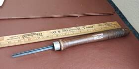 928521 Craftsman Usa Wooden Handle Wood Working Turning Chisel Lathe Euc A1
