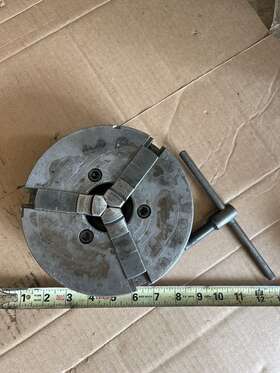 Cushman C-1937-1 Lathe Chuck 7 Inch Diameter 3 Jaws 1 1/2 X 8 Tpi B1