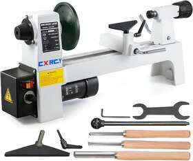 Cxrcy 689850238919 8 Inch X 12 Wood Lathe Power Turning Mini Benchtop 1/3 Horsepower