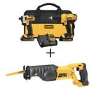 Dck240c2dcs380b Dewalt Max Cordless Reciprocating Saw Tool Combo Kit