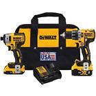 Dck287d1m1r Dewalt Cordless Hammer Drill Driver Impact Combo Kit 885911646611