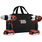 Bdcd220iar Decker 20v Batteries 2 Black Li-ion Kit Combo Max 2-tool