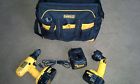 Dewalt 18v Drill Oversize Bag Charger Two Batteries Light Holster Like New 885911090704